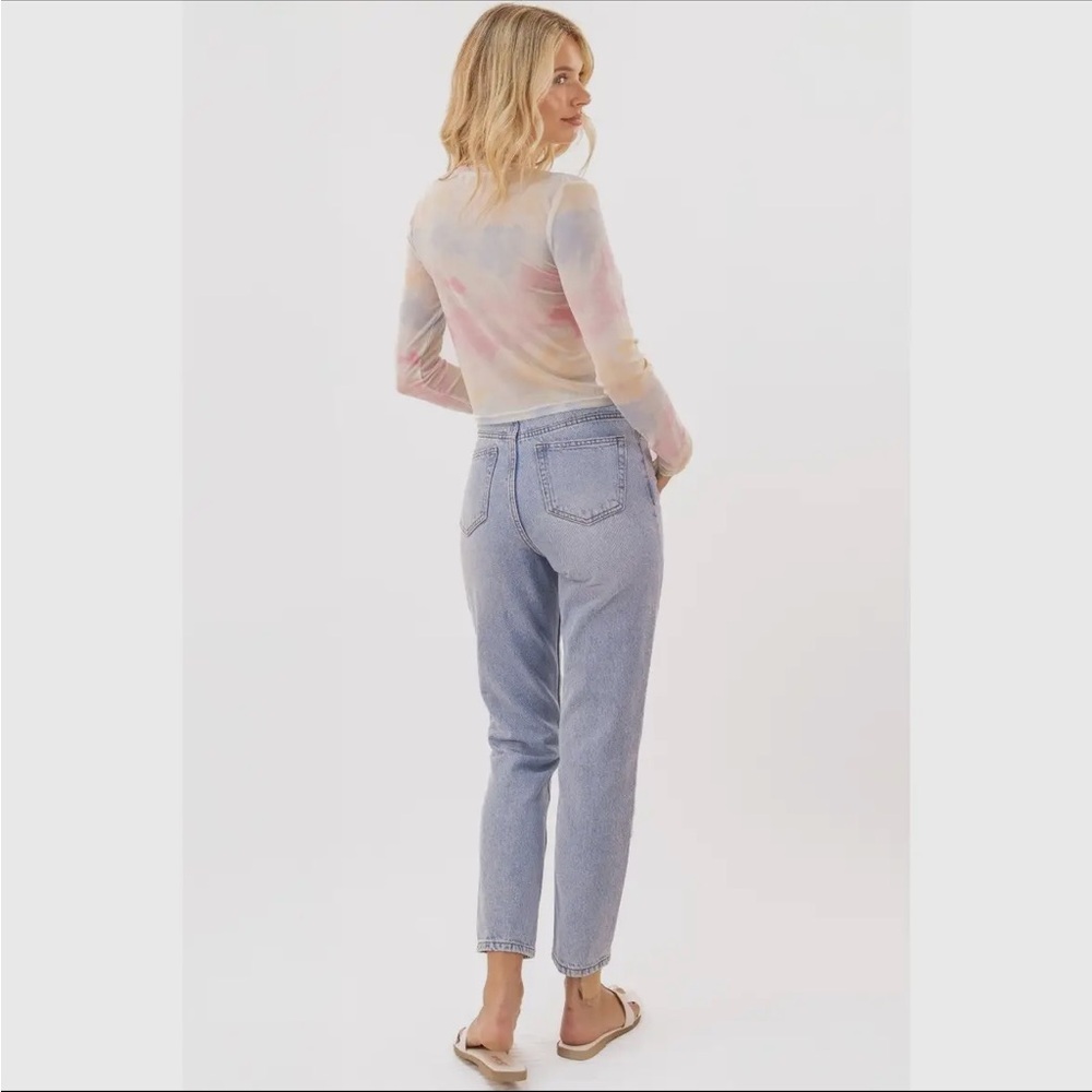Pastel Tie-Dye Long Sleeve Tee - Picture 3 of 7